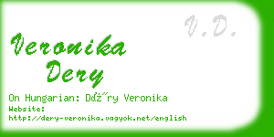 veronika dery business card